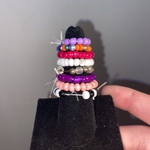 beaded rings